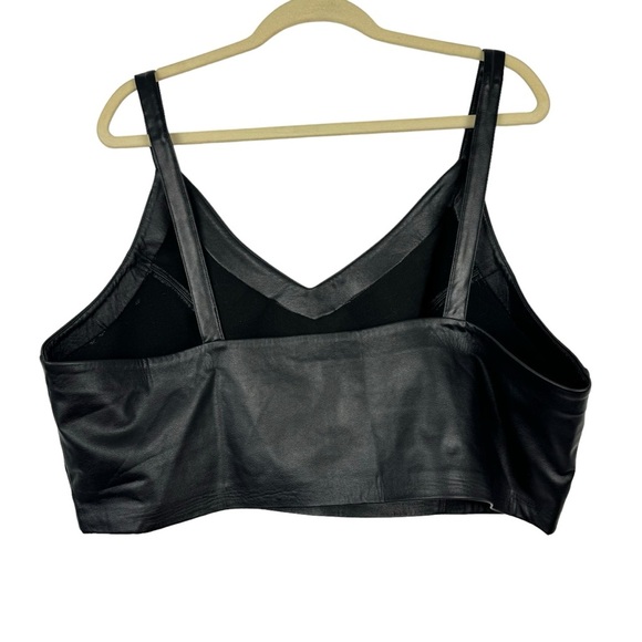 ELOQUII Bundle of 2 Plus Size 22/24 Faux Leather Crop Top Bralette Vegan Party - Picture 6 of 14
